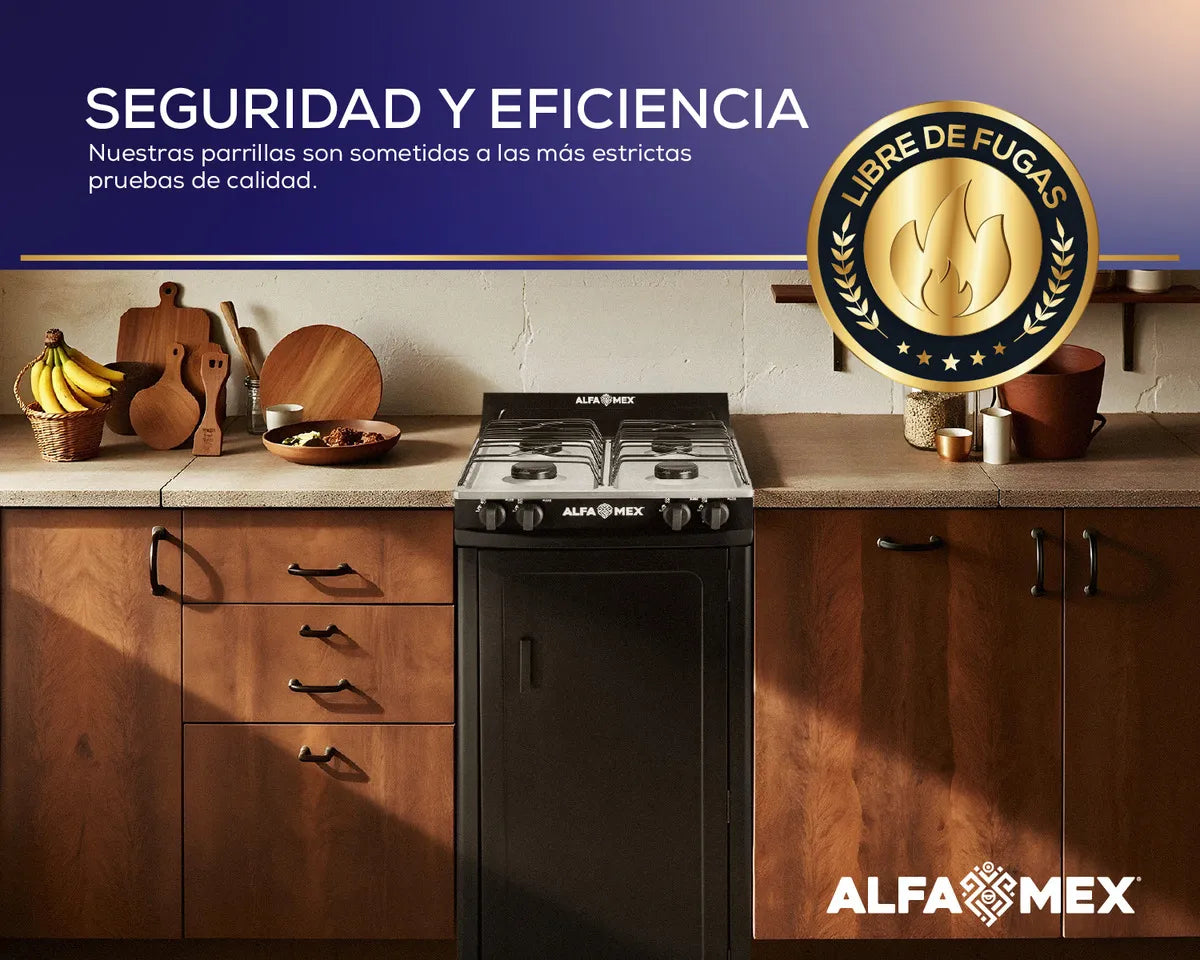 ESTUFA ALFA MEX 211 GABINETE NEGRO