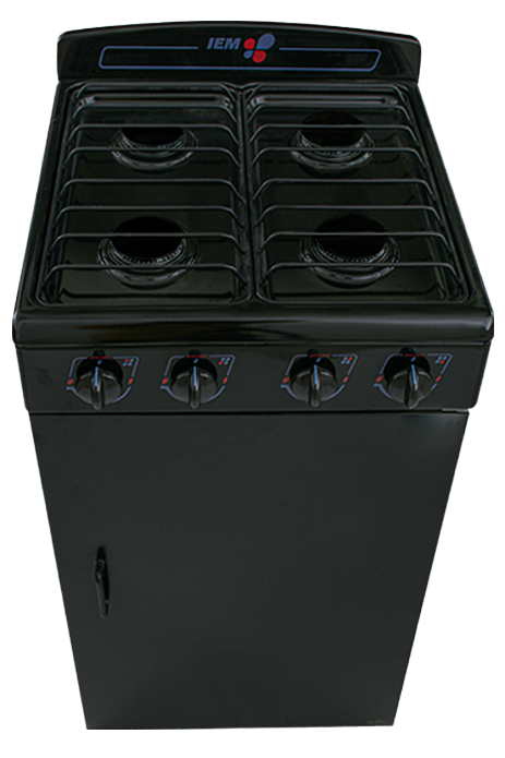 Estufa IEM PIG5101N Piso 20 Negra con Gabinete