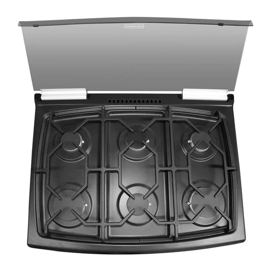 ESTUFA KOBLENZ EK-1131 MB-ICHIC PISO MESINA 30PULGADAS INOX CUBIERTA CERAMICA CAPELO