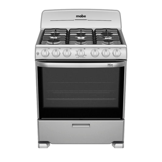 ESTUFA MABE EM7646BSIS PISO 30PULGADAS  GRIS CUBIERTA INOX ASADOR