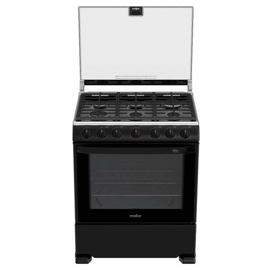 Estufa Mabe em7656cfin 30pulgadas negro parrillas fundicion capelo encendido electronico