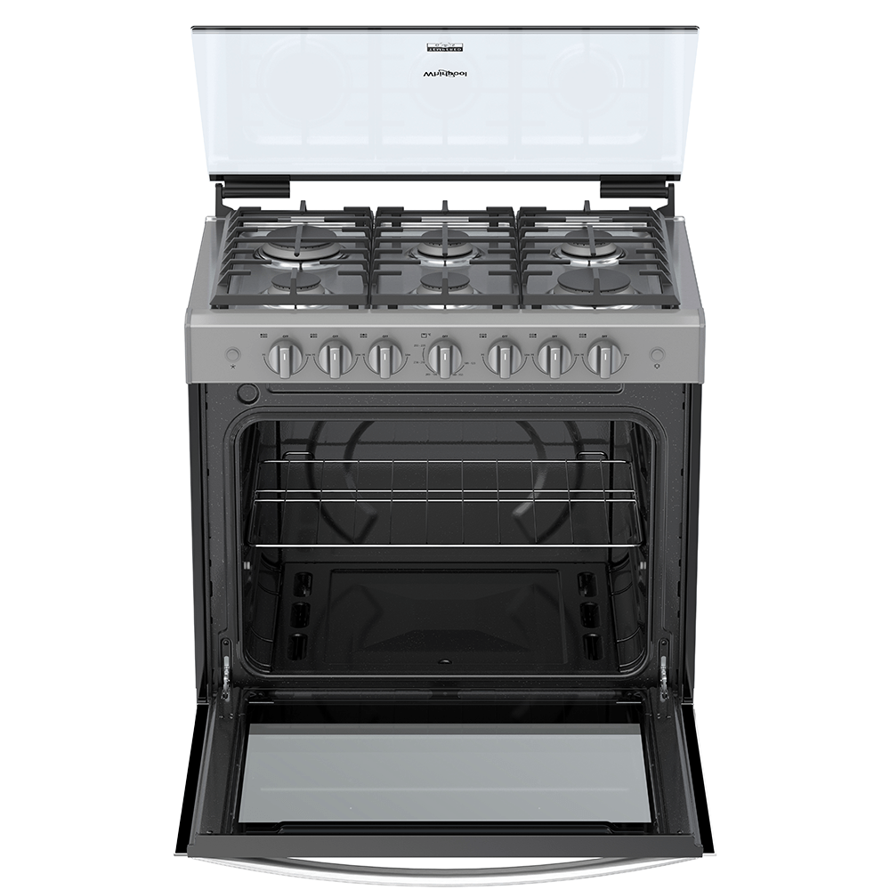 ESTUFA WHIRLPOOL WER3000D EMPOTRE 30PULGADAS GRIS PARRILLAS FUNDICION CAPELO