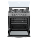 ESTUFA WHIRLPOOL WER3000D EMPOTRE 30PULGADAS GRIS PARRILLAS FUNDICION CAPELO