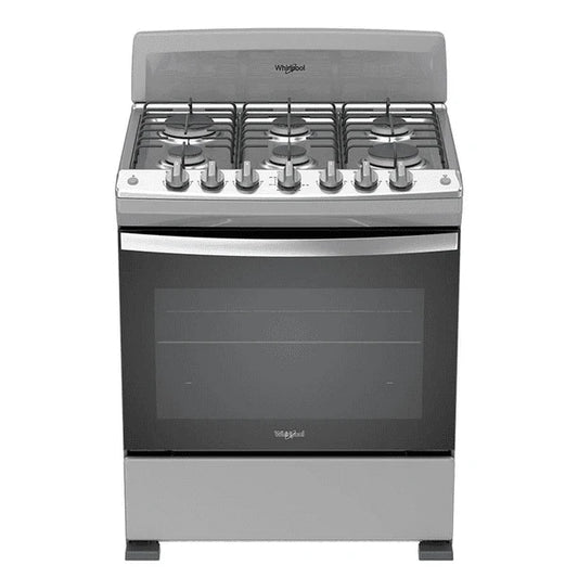 ESTUFA WHIRLPOOL WFR3000S PISO 30PULGADAS PARRILLAS FUNDICION GRIS