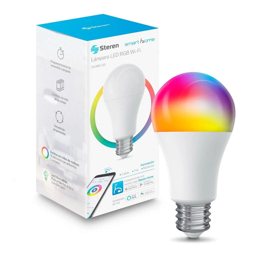 foco steren shome-120 led rgb controlado wifi 10w - Ekar de Gas