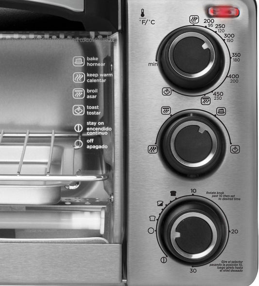 horno electrico black&decker to1755sbg conveccion 4rebanadas