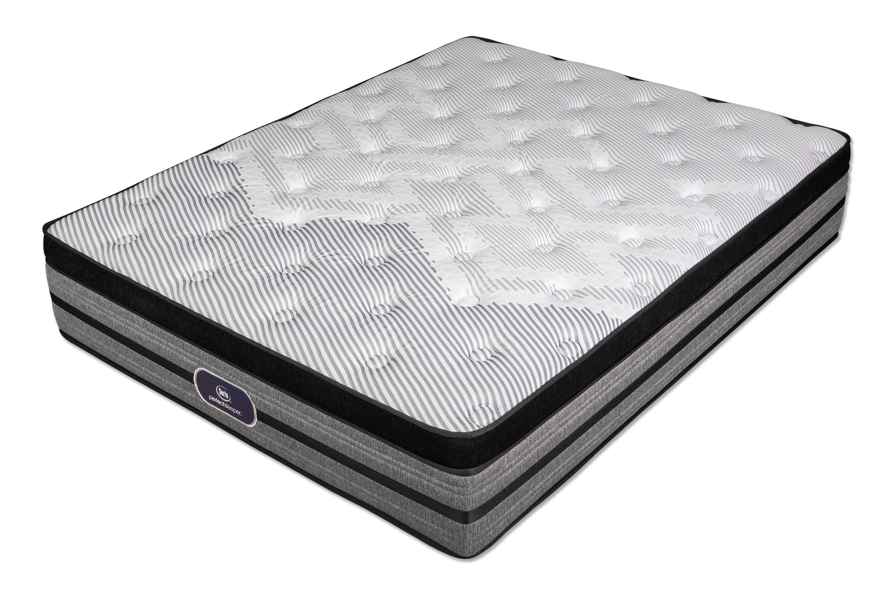 COLCHON SERTA HIGHLAND FIRME GRIS/NEGRO GEL INFUSED NO VUELTA