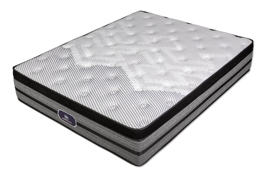 COLCHON SERTA HIGHLAND FIRME GRIS/NEGRO GEL INFUSED NO VUELTA