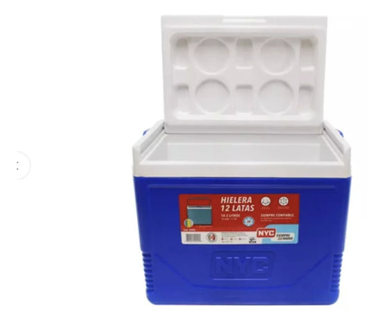 hielera nyc 0200 caribe 10.5litros azul plastico
