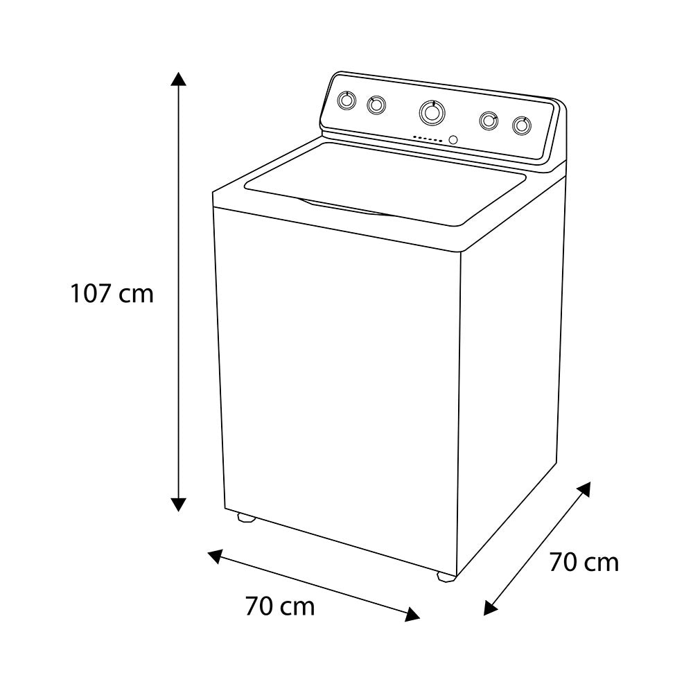 Lavadora Maytag Automática 20kg PowerWash HE 7MMVWC465JW Blanca Carga Superior - Ekar de Gas