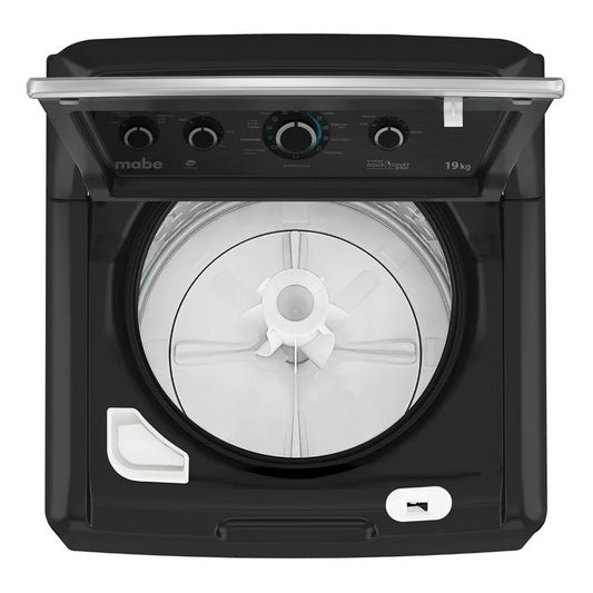 LAVADORA MABE LMA74215WDAB1 AUT 24KG NEGRO TAPA  CRISTAL AGITADOR