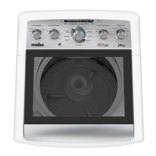LAVADORA MABE LMA74215WBAB1 AUT 24KG BLANCO TAPA CRISTAL