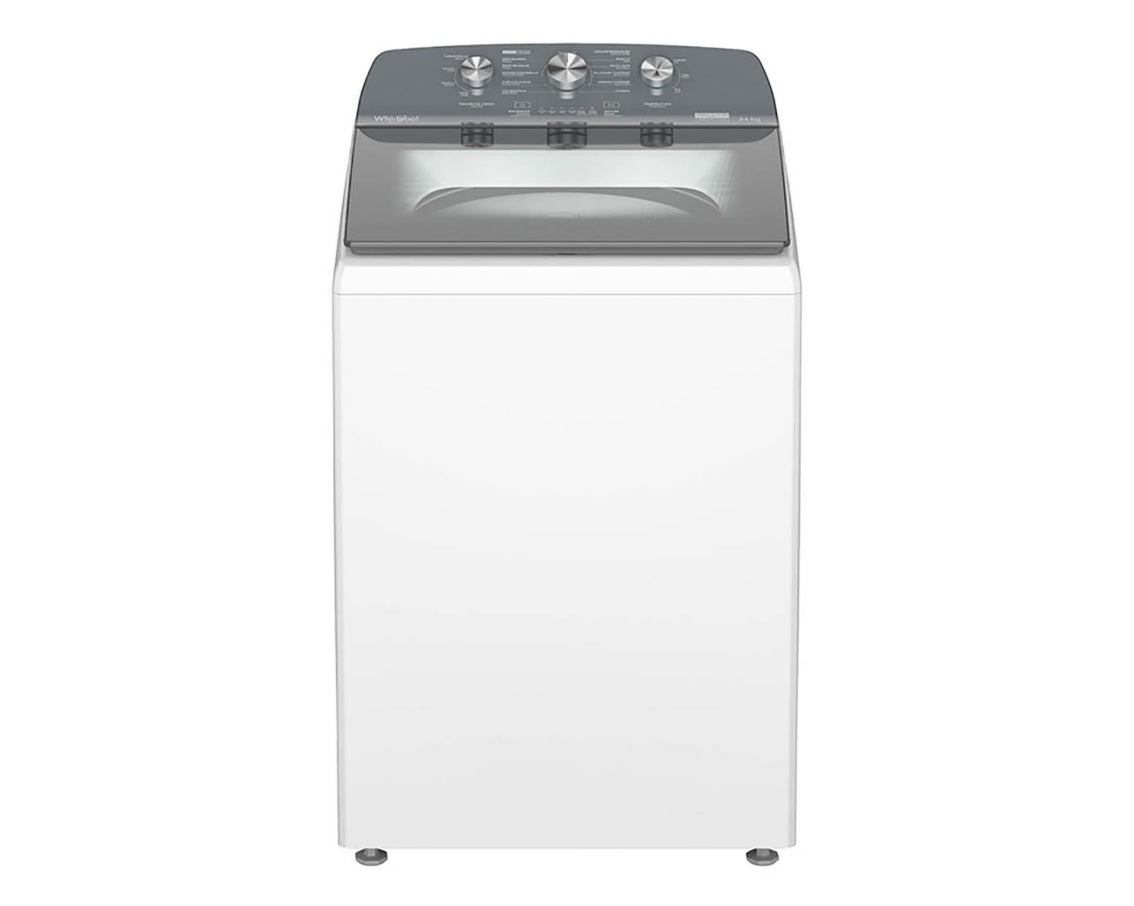 LAVADORA WHIRLPOOL 8MWTW2423WPM 24KG AUT BLANCO TAPA CRISTAL