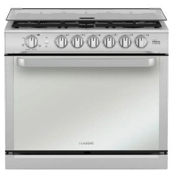 ESTUFA MABE MA0C80400CI0 EMPOTRE 30PULGADAS GRIS INOX PARRILLAS HIERRO CAPELO ENCENDIDO ELECTRONICO