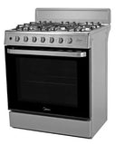 ESTUFA MIDEA MGS30FS1BEABG PISO 30PULGADAS GRIS INOX HIERRO FUNDIDO