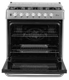 ESTUFA MIDEA MGS30FS1LEAMG PISO 30PULGADAS GRIS CAPELO