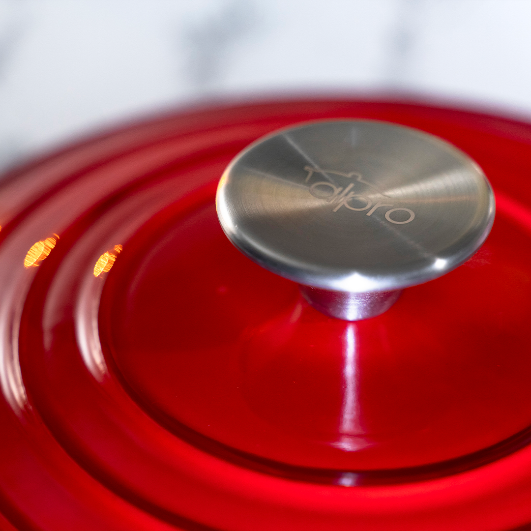 Cacerola alpro 9619 20cm hierro esmaltado rojo