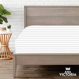 Sabana Castelog 555 queen tacto seda poliester blanco