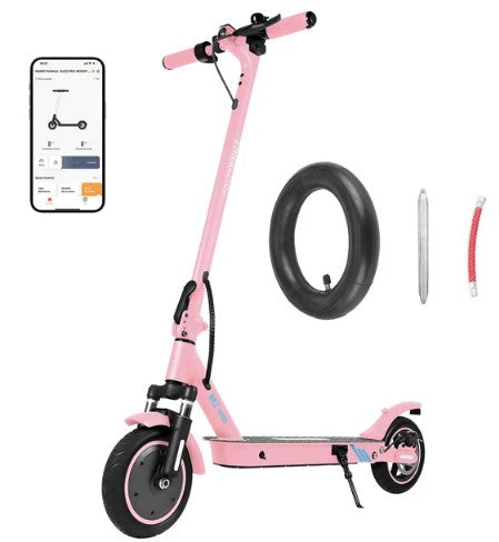 Scooter honey whale m2max 350-500w vel max 32km/h soporte 120kg aluminio rosa