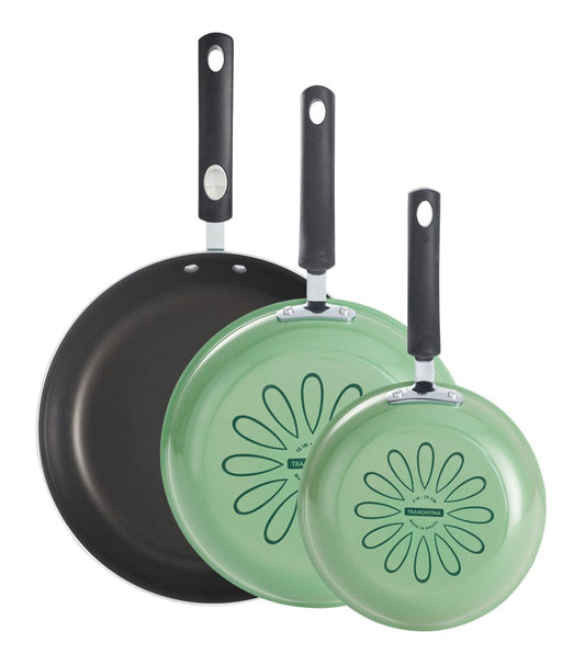 Sarten Tramontina 80156103 porcelanizados 3pzas 20/25/30cm 3.2mm verde