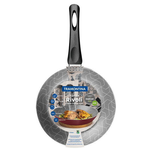 Sarten Tramontina 27817582 rivoli 26cm 2mm rojo