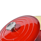 Cacerola alpro 9619 20cm hierro esmaltado rojo