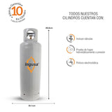 TANQUE INGUSA PT20CIL 01 20KG GRIS