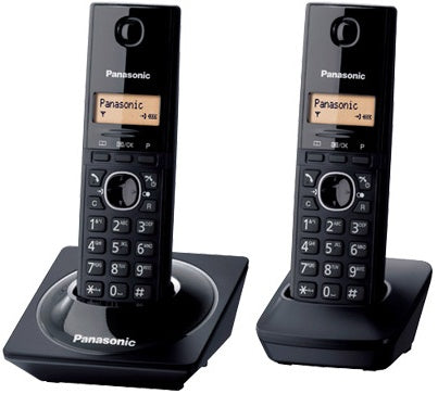 Telefono Panasonic kxtg1712meb inalambrico 2extensiones id de llamadas negro