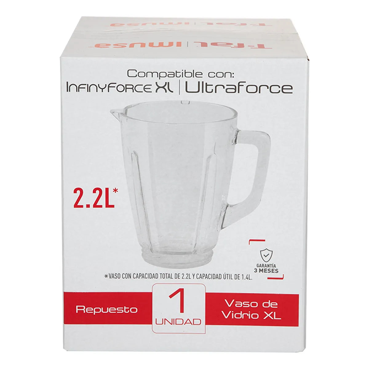 VASO T-FAL XF2100MX VIDRIO 2.2LT