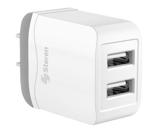 Cargador steren w-eli-713 usb doble