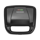 wafflera black & decker wm120b 760w placas antiadherentes negro